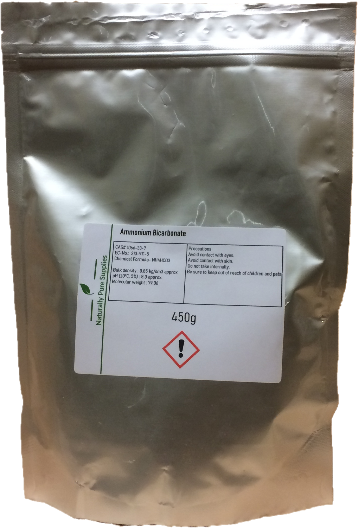 Ammonium Bicarbonate • food grade • alternative to baking soda • E503