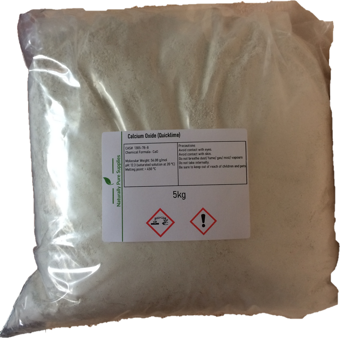 Calcium Oxide (Quicklime) Fine Powder