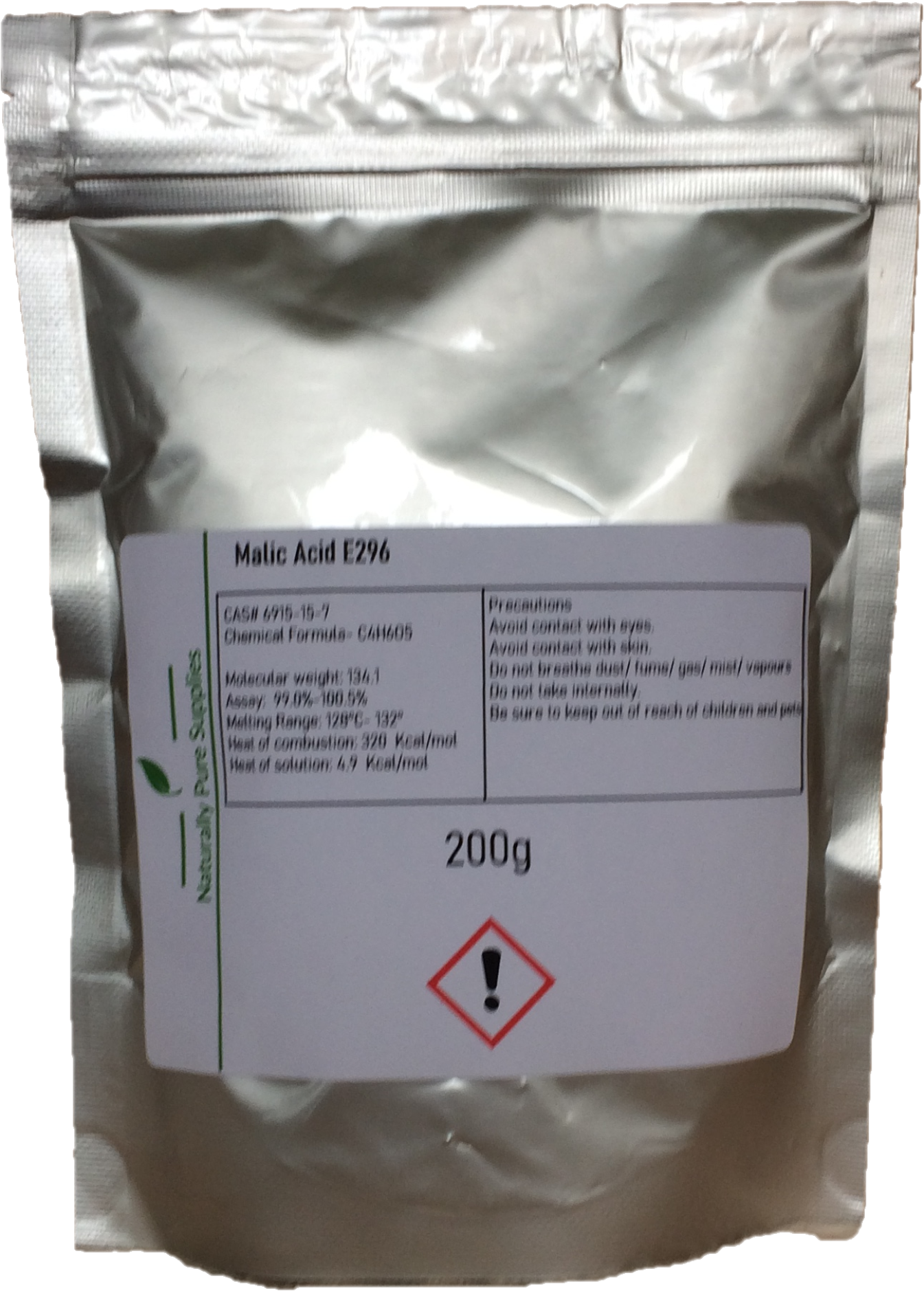 Malic Acid E296 Food Grade Home Brew Wine Making