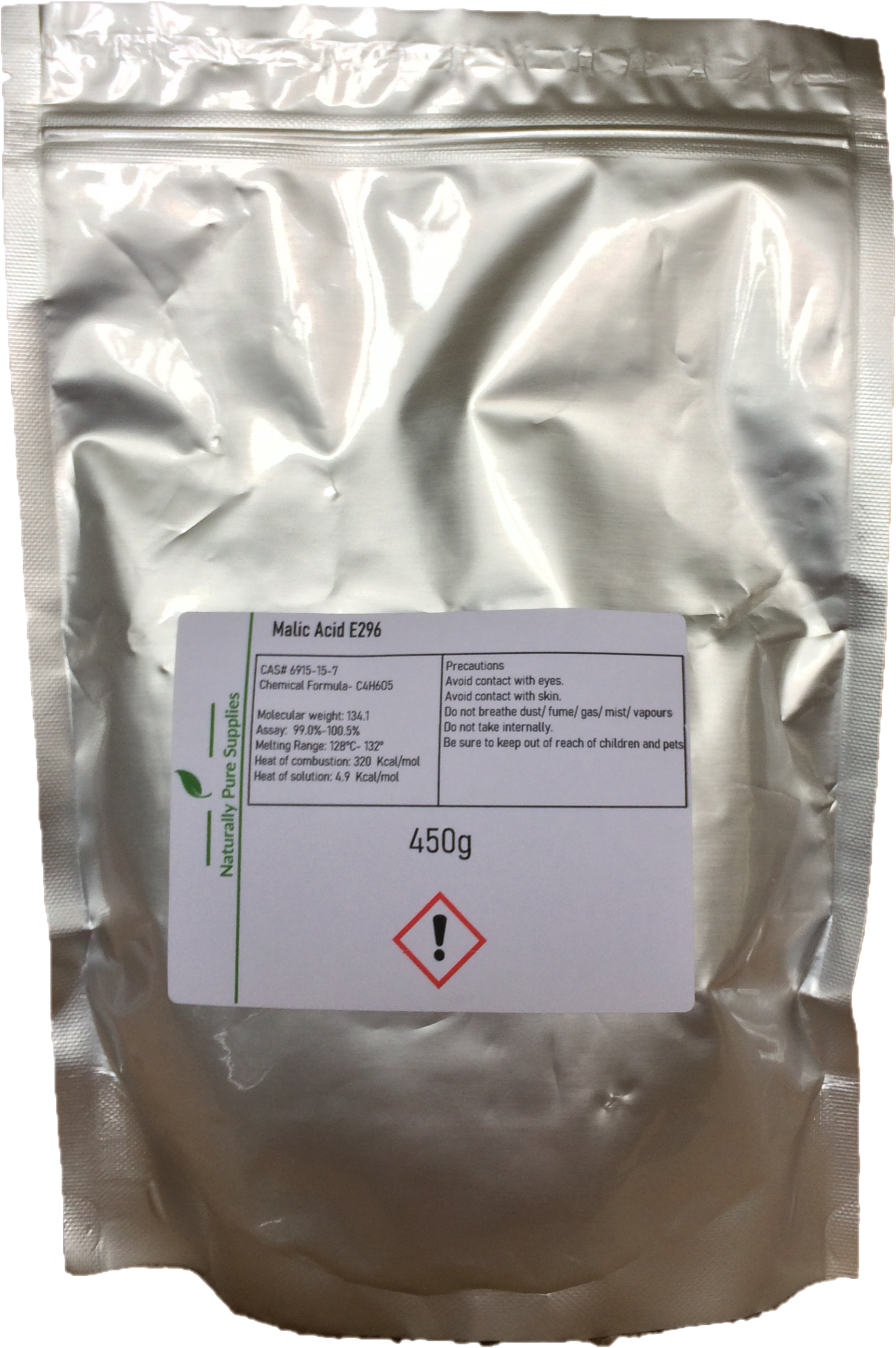 Malic Acid E296 Food Grade Home Brew Wine Making