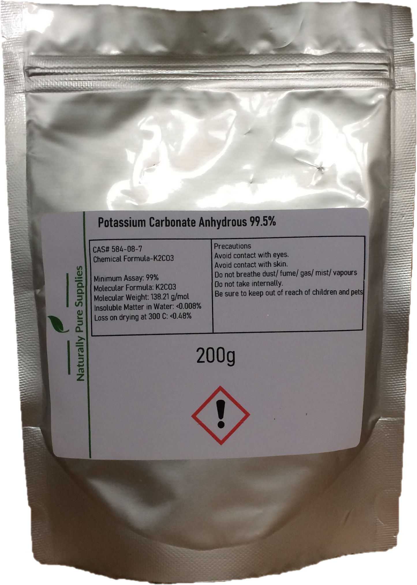 Potassium Carbonate Anhydrous 99.5%