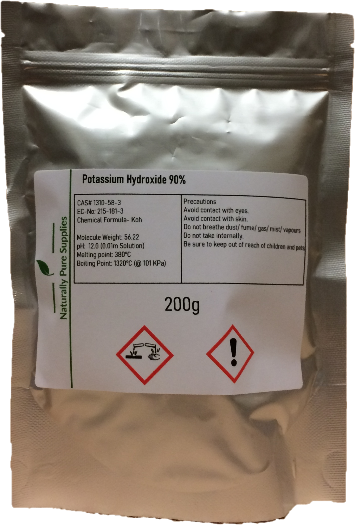 (KOH) Potassium Hydroxide Flakes 90%