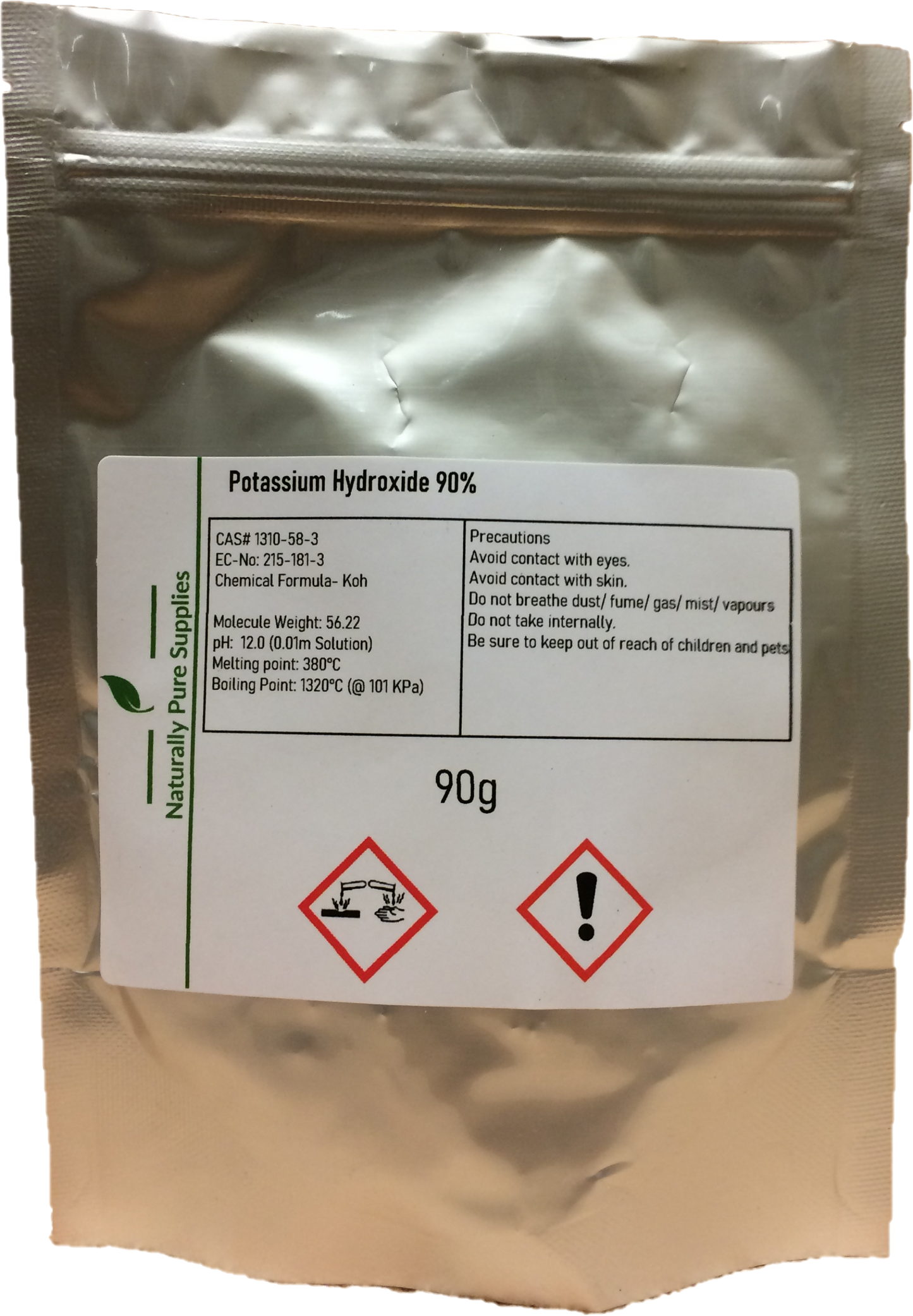 (KOH) Potassium Hydroxide Flakes 90%