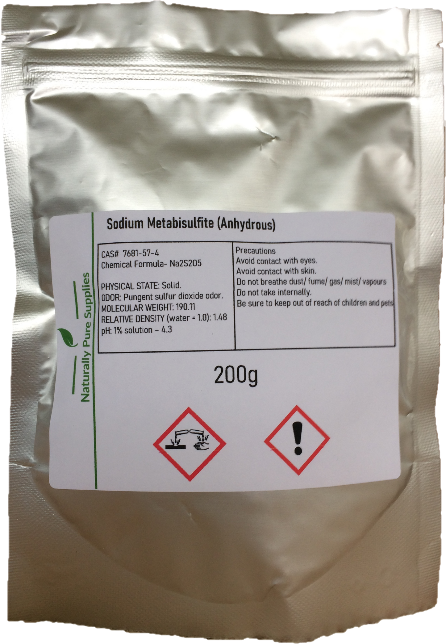 Sodium Metabisulphite Equipment Sterilising / Preservative E223