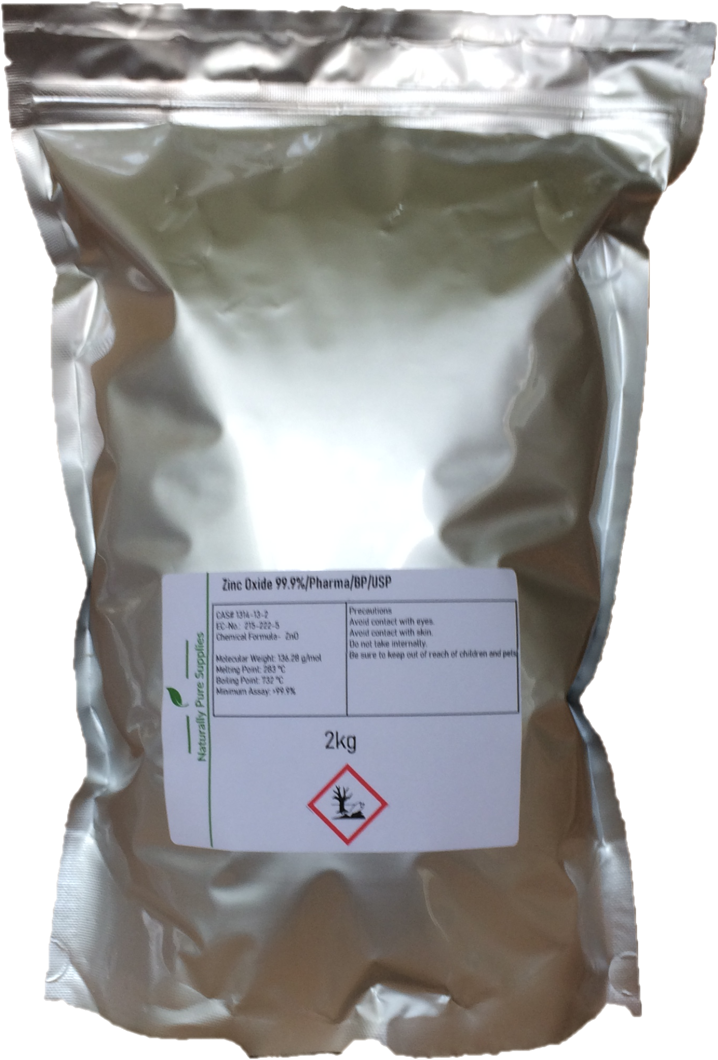 Zinc Oxide 99.9% Pure, Pharma Grade/ BP/ USP