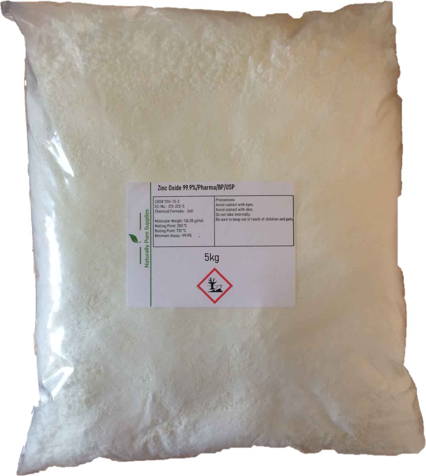 Zinc Oxide 99.9% Pure, Pharma Grade/ BP/ USP