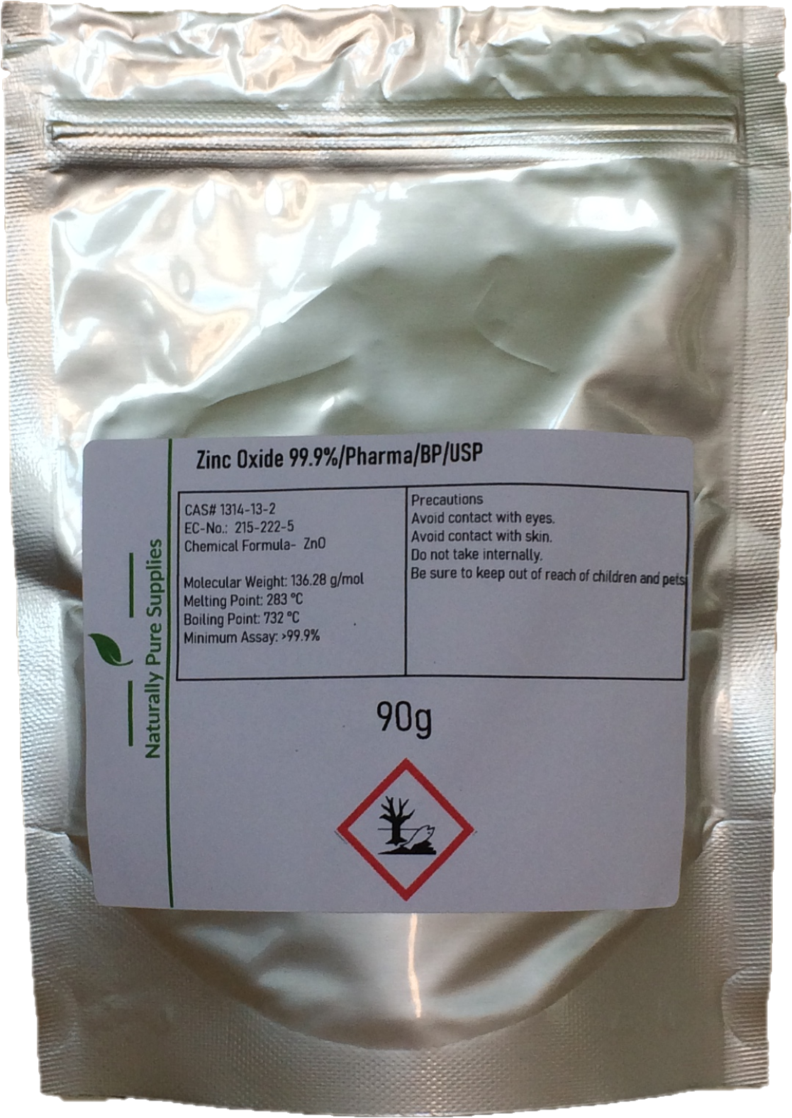 Zinc Oxide 99.9% Pure, Pharma Grade/ BP/ USP